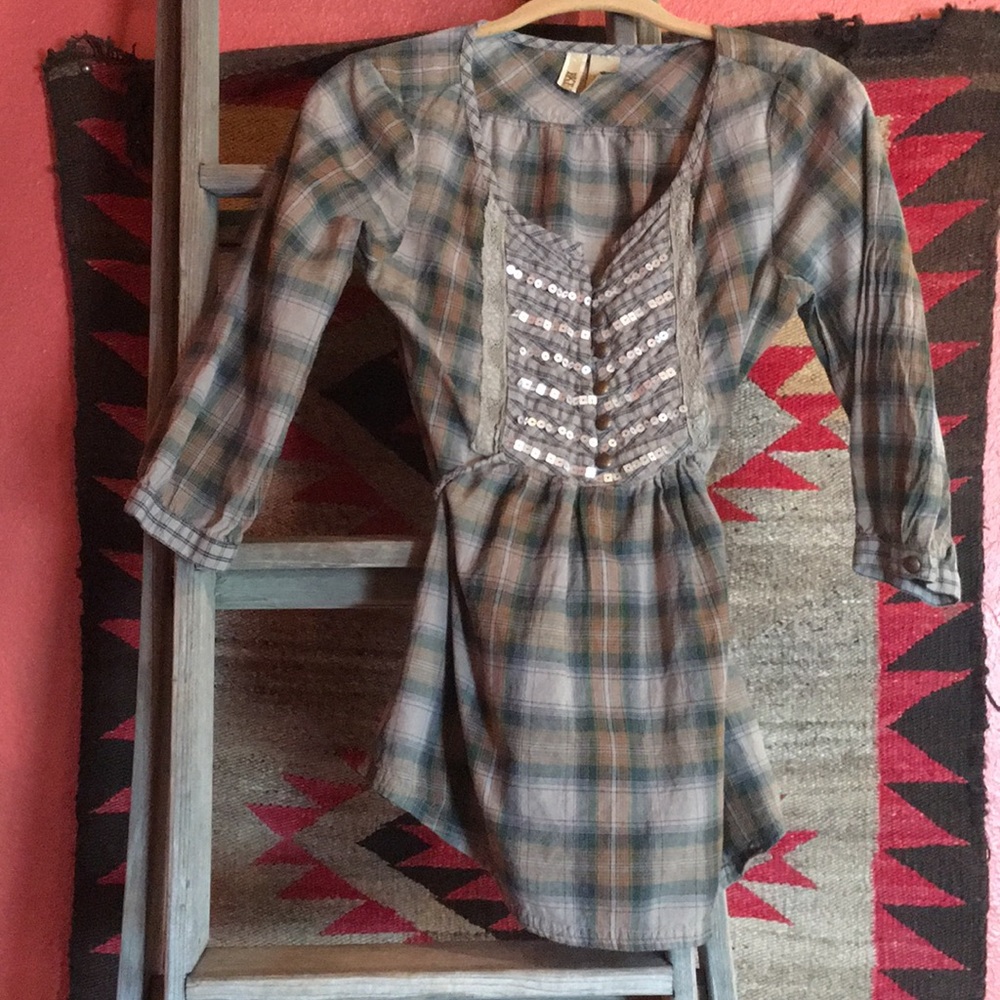 BKE tie back tunic top